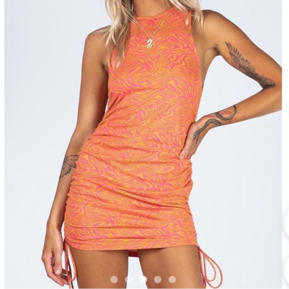 Motel Rocks Vibrant Swirl Mini Dress